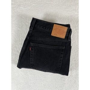 Levi's Premium 501 '81 Series Black Distressed Jeans Men's Sz 31x31 (33x30.5)